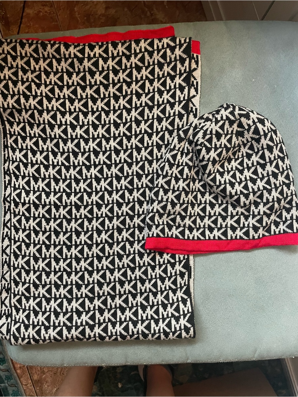 Michael Kors Kids beanie and scarf